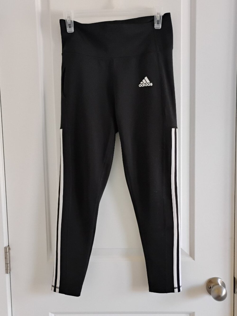 Adidas Active Pants Black Stretch Pocket Women's Size M